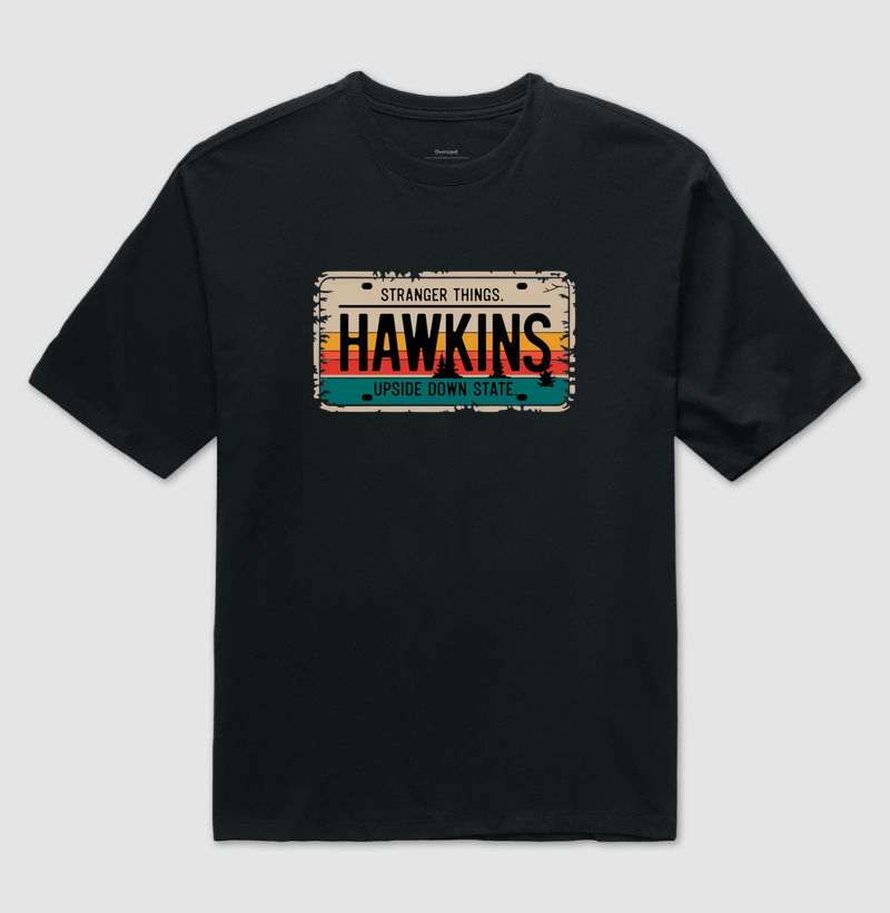 Placa Hawkins - Stranger Things