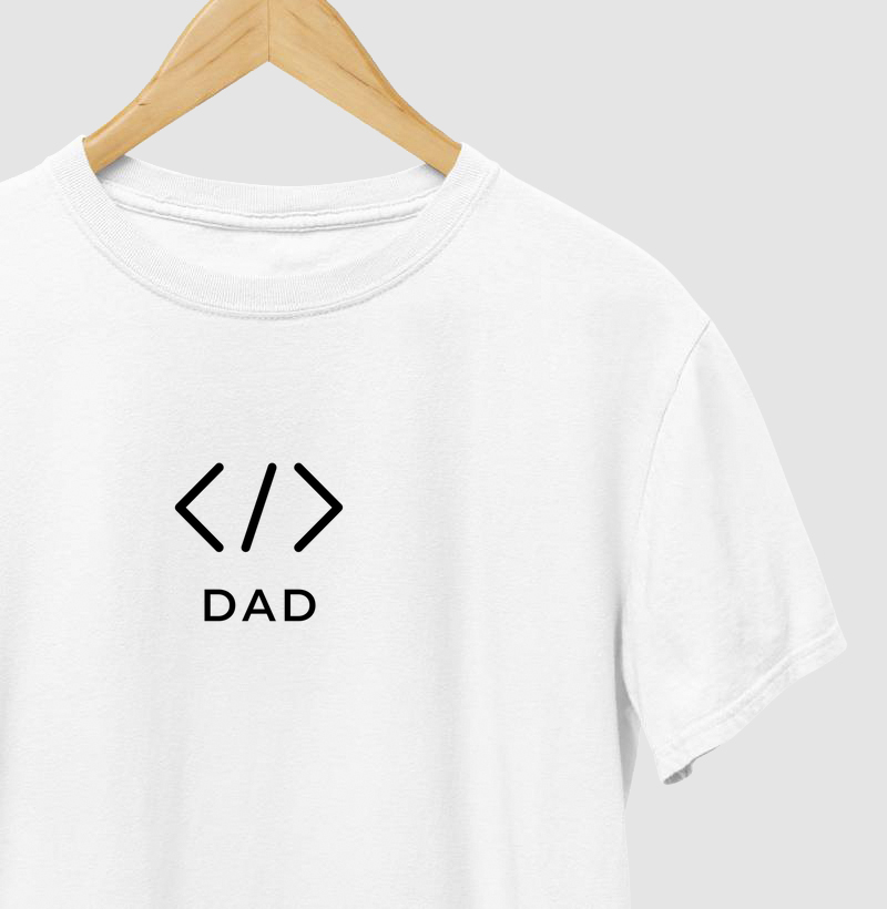Camiseta "Code Dad" | 100% algodão