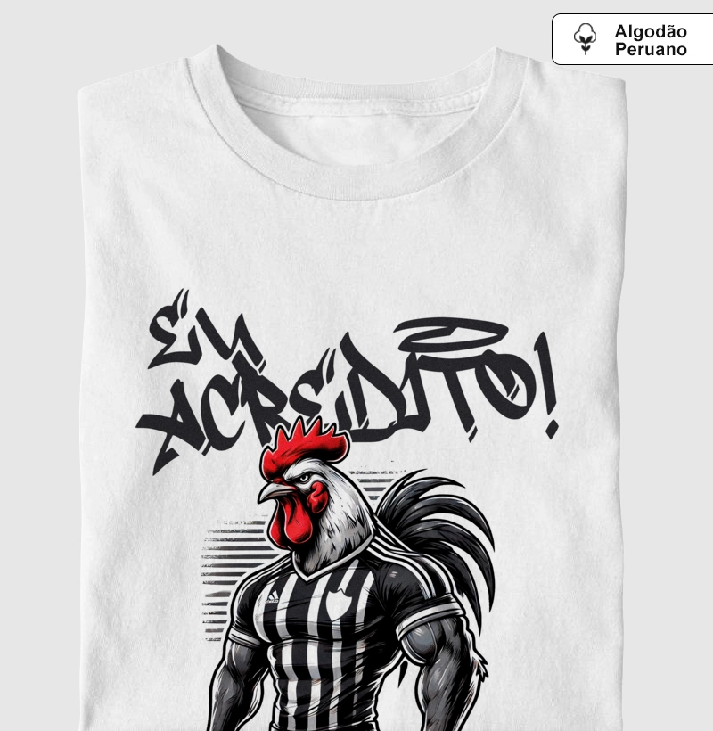 Camiseta algodão peruano - Galo Louco