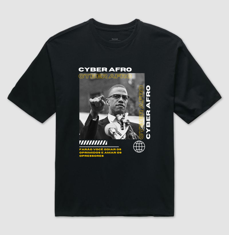 Camiseta Oversized Malcolm X