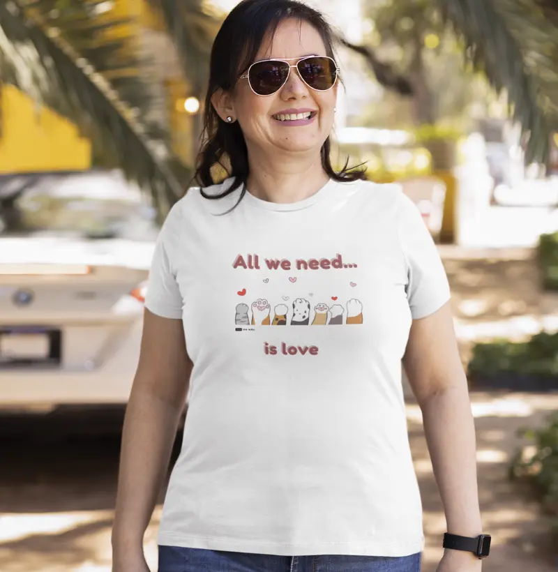 010 - Camiseta 100% algodão AllWeNeed