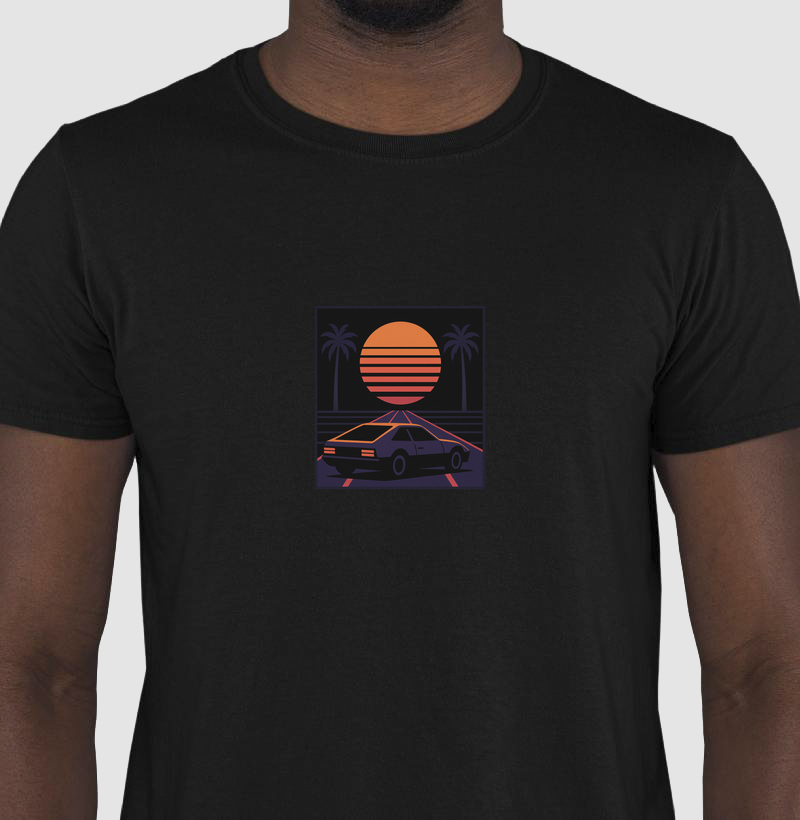 Minimalistic concept vapowear car in sunset