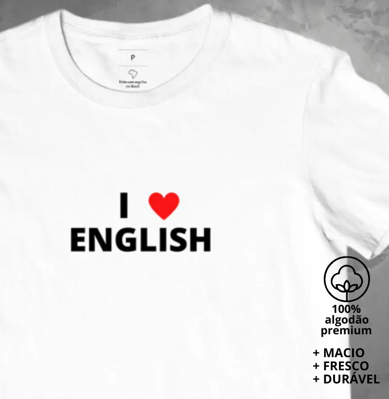 Camiseta I Love English