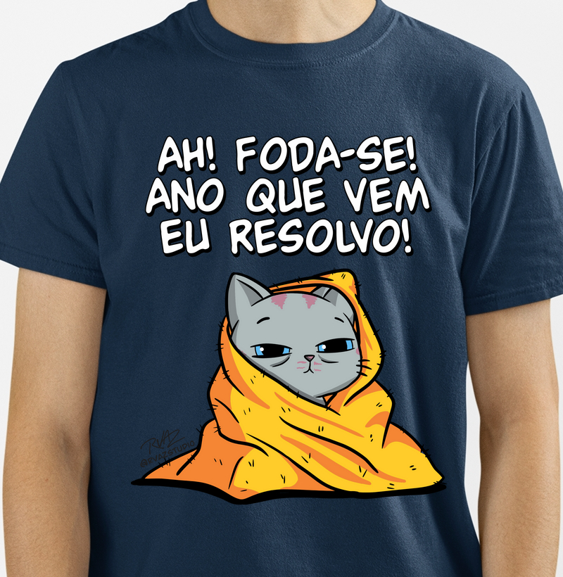 Camiseta Gato Sincero Ano que vem