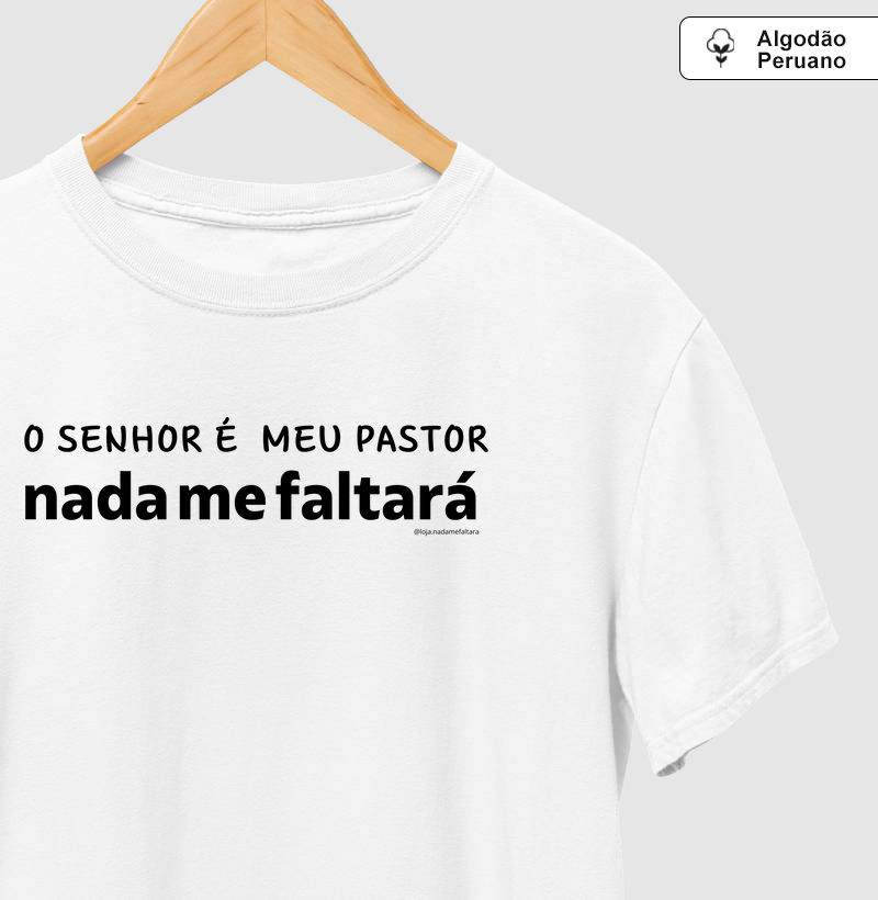 Camiseta Algodão Peruano Salmo 23:1