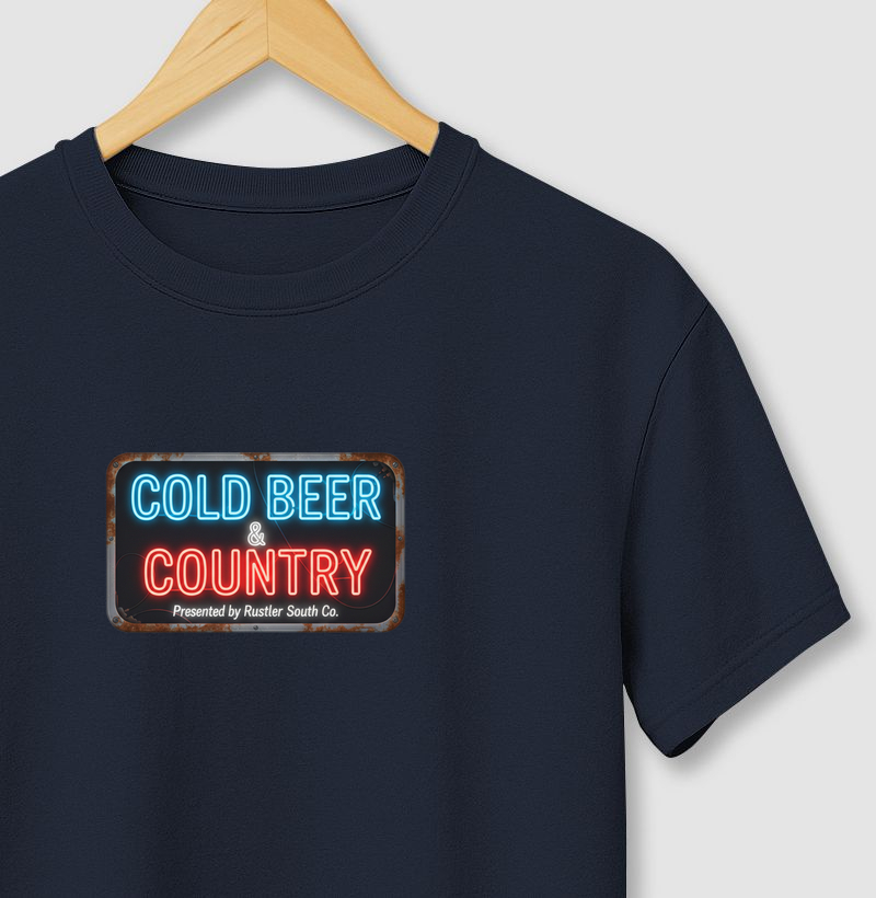 Camiseta Cold Beer & Country – Neon Country Lifestyle