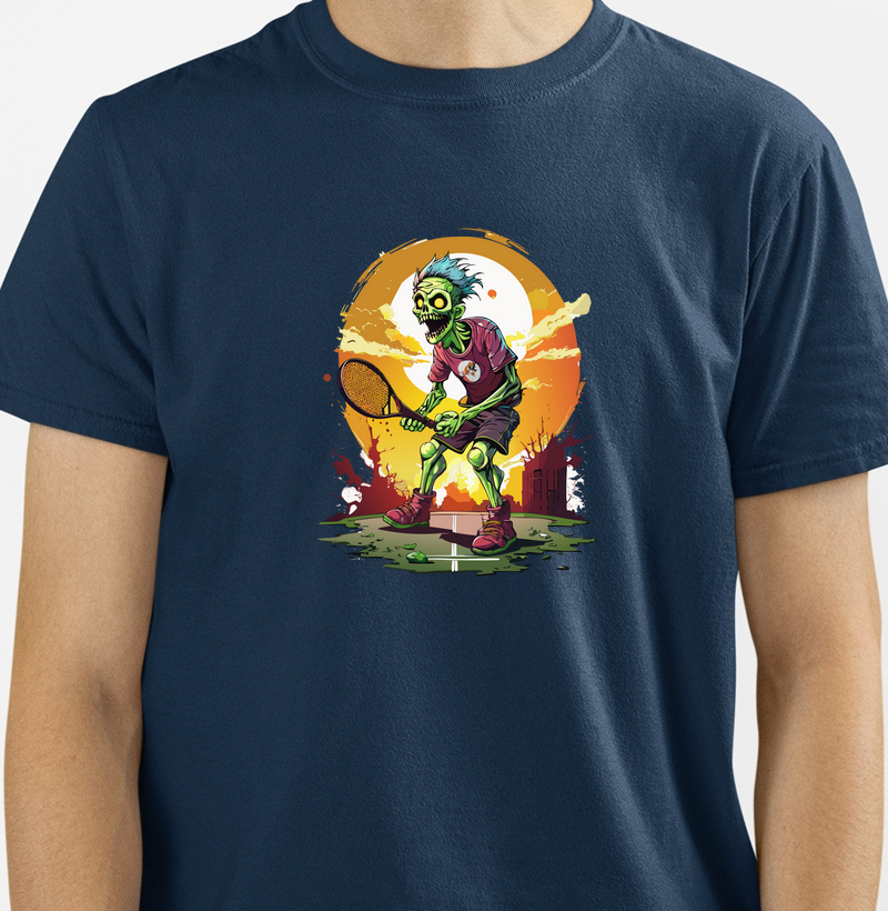 Camiseta Zumbi Jogando Tênis