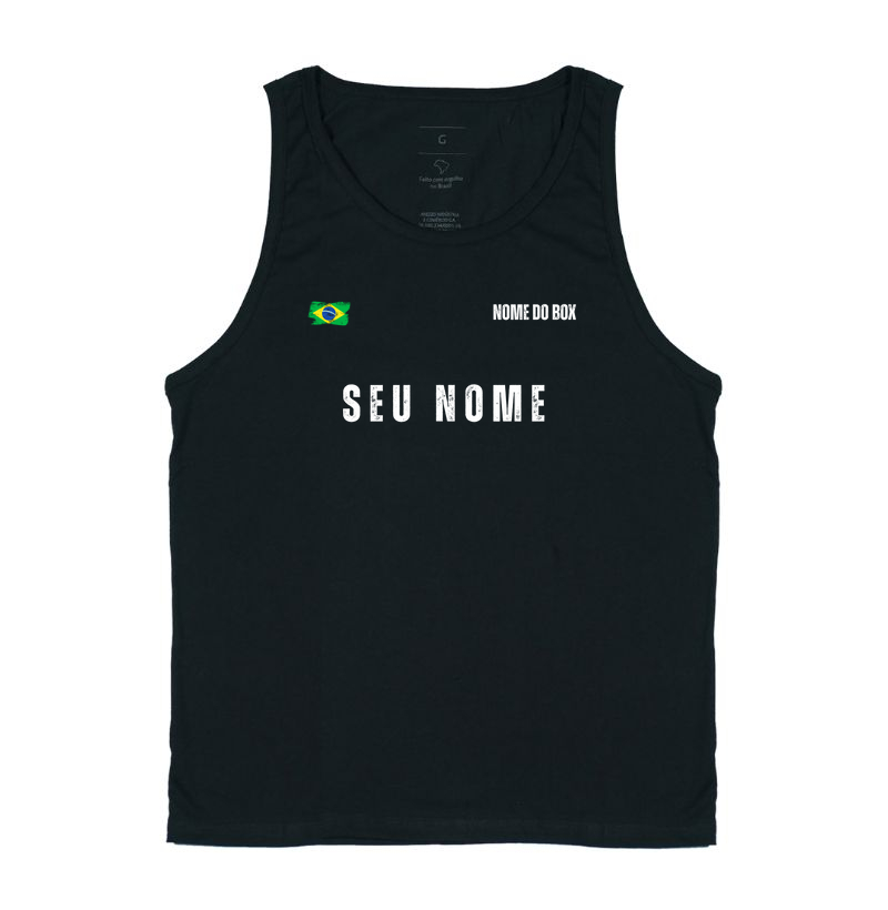 REGATA PERSONALIZADA – SEU NOME + NOME DO BOX 🏋️🇧🇷