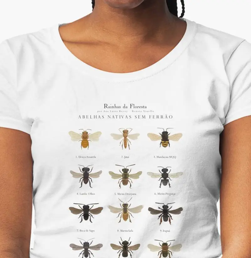 Camiseta Abelhas Nativas I Baby look Feminina