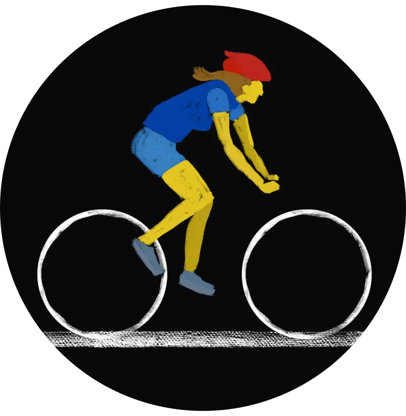 Aquela da ciclista 