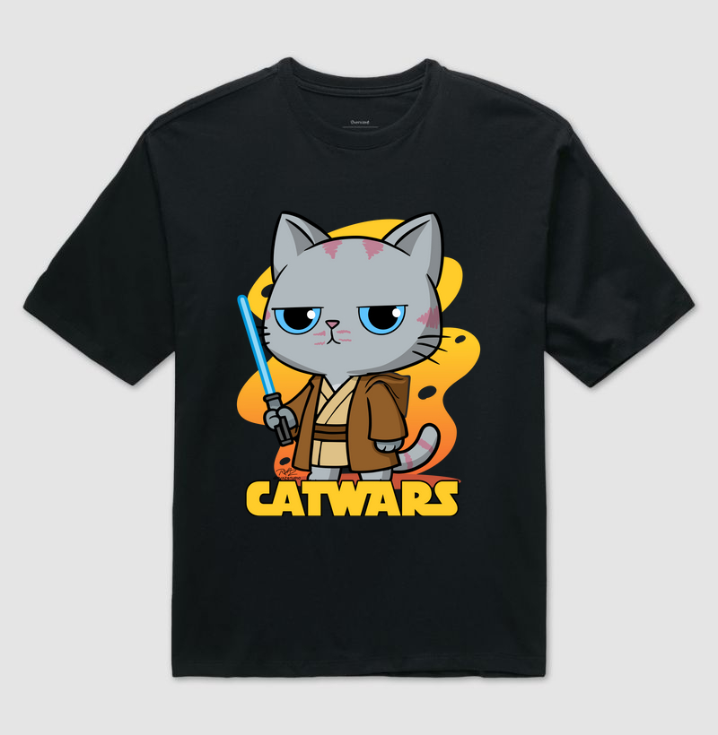 Camiseta Gato Sincero Jedi