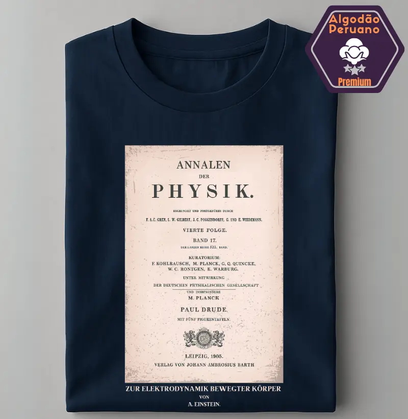Revista Annalen der Physik - Relatividade Especial de Einstein, 1905.