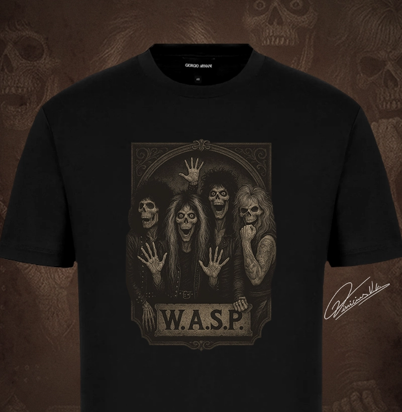 Wasp - Classic Old Skull Metal