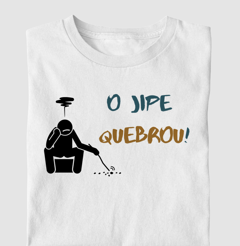 O jipe quebrou