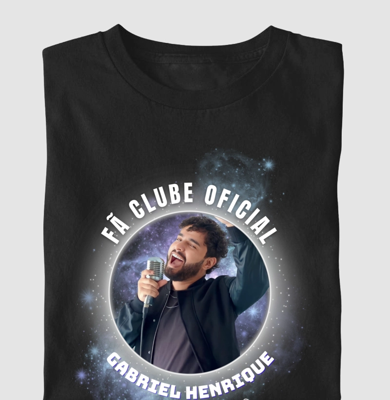 PARCERIA - Gabriel Henrique - Camiseta UNISSEX e Baby Look Feminina - Feeling Good Collection - Fã Clube Oficial