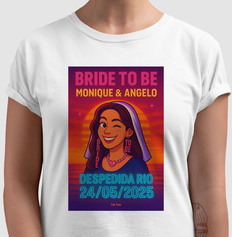 Personalizado - Camiseta noiva - Despedida Nique