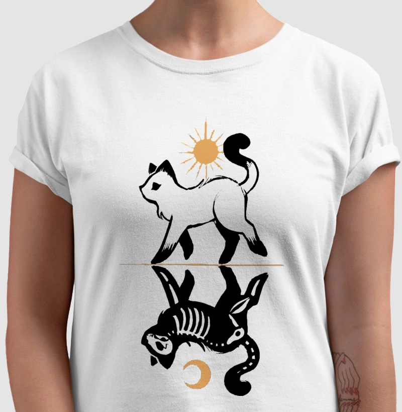 Cat light and dark side