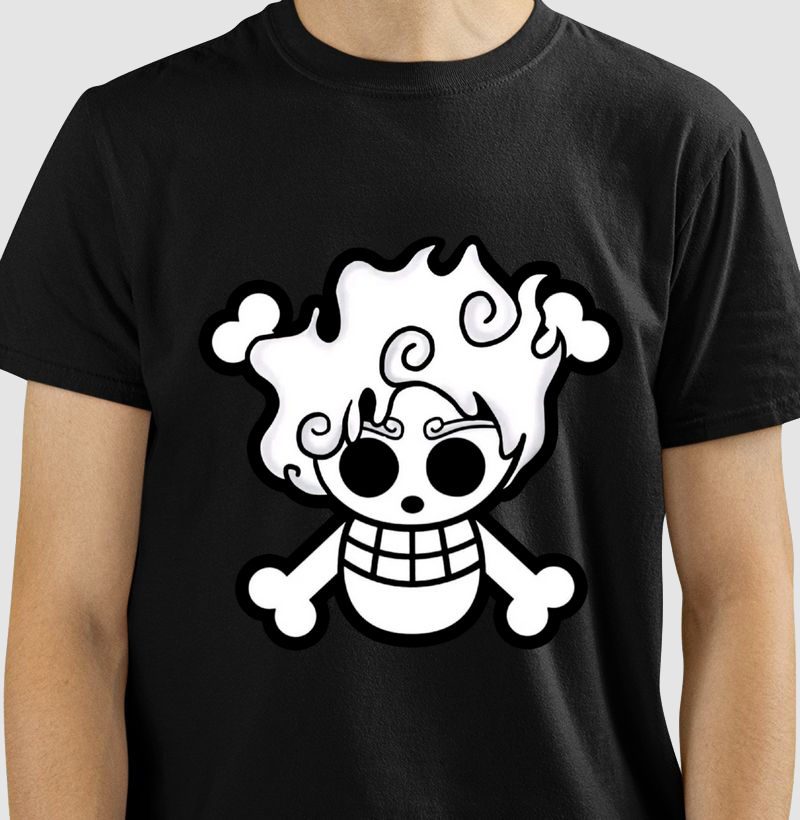 T-shirt One Piece - Caveira Luffy Gear 5