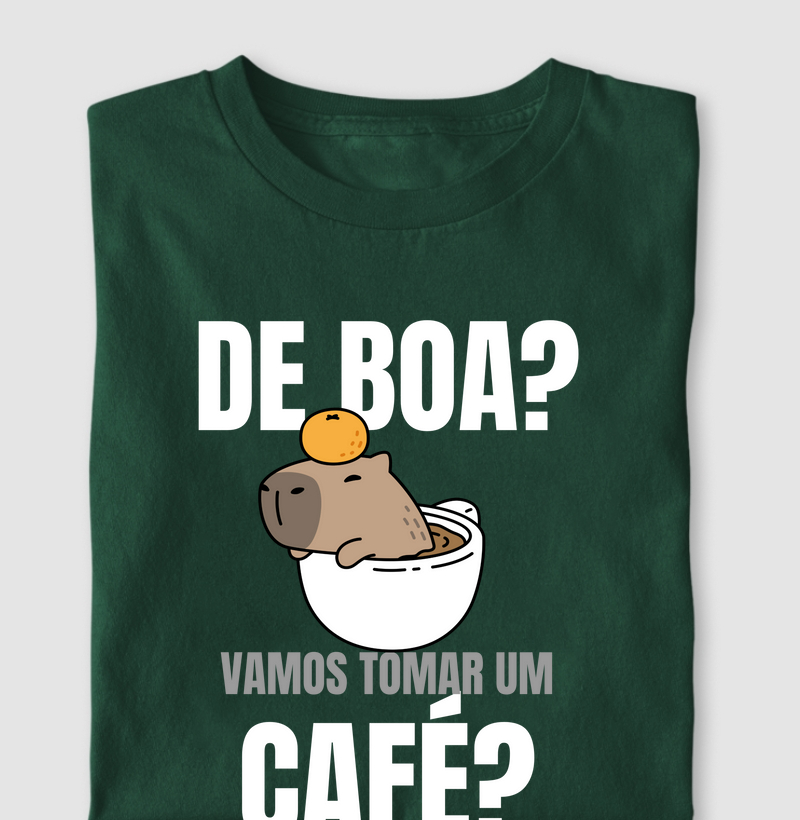 Camiseta De Boa? Vamos Tomar um Café?
