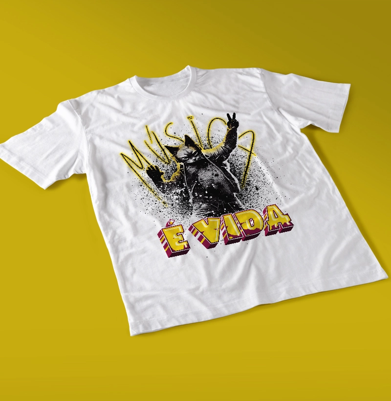 Camisa Musica é vida
