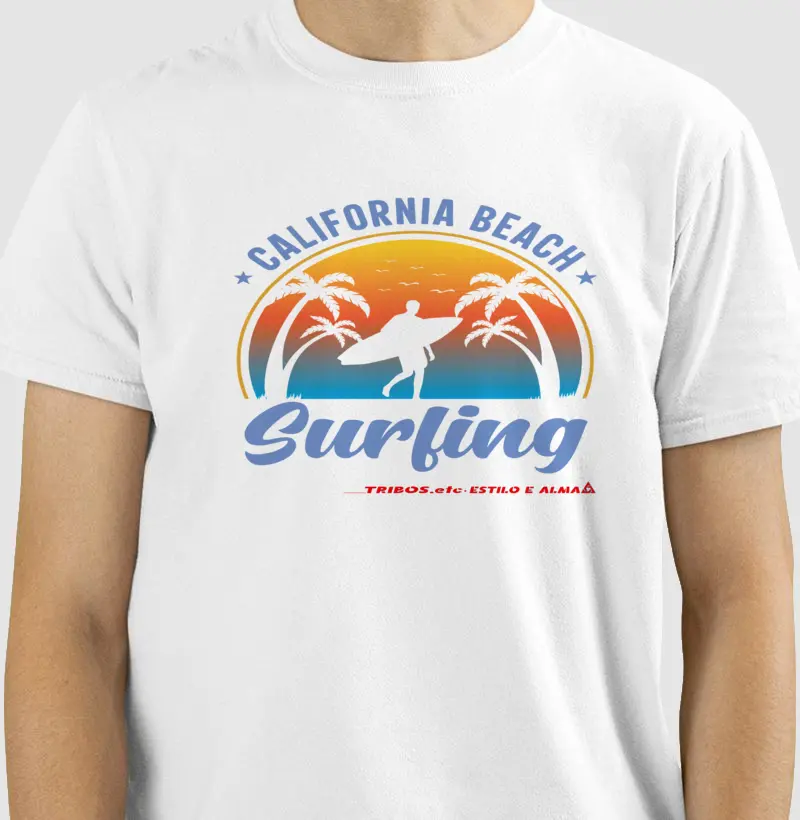 CAMISETA RESERVA.INK MASCULINA E FEMININA TRIBOS.etc ADVENTURE SURF CALIFORNIA