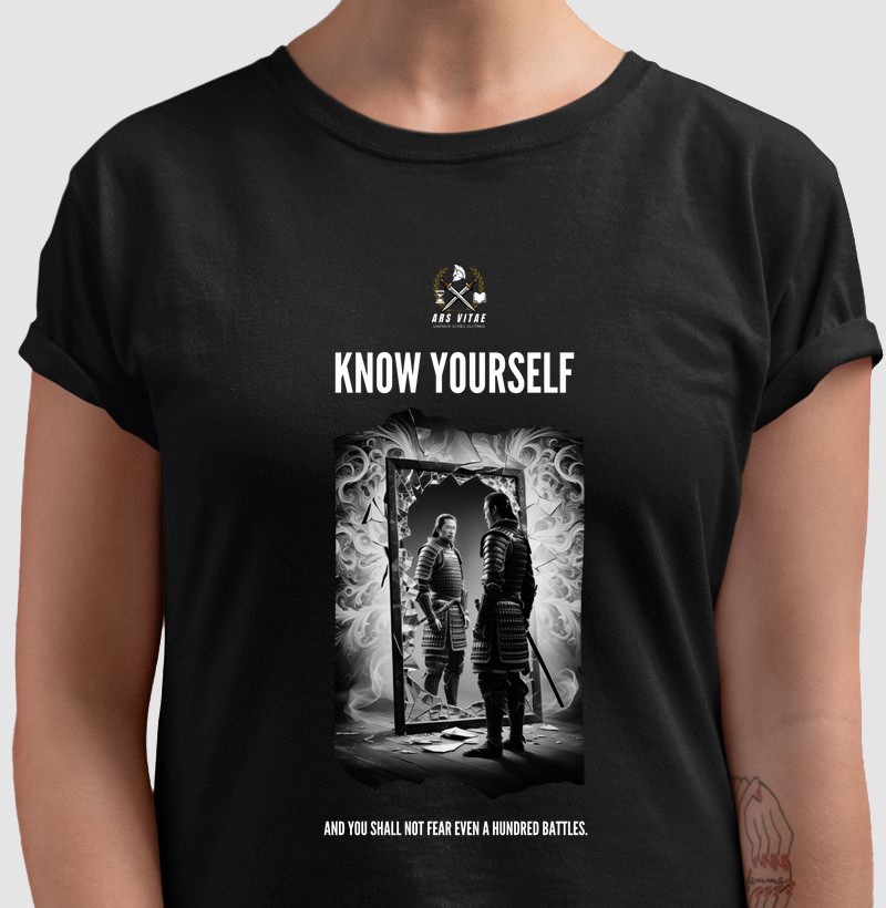 Camisa "Autoconhecimento de Guerreiro" - Versão em Inglês