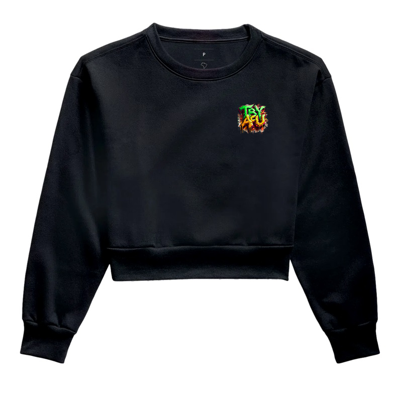 🔥 Cropped Moletom Try Afú – Conforto e Atitude estampa minimalista! 🔥