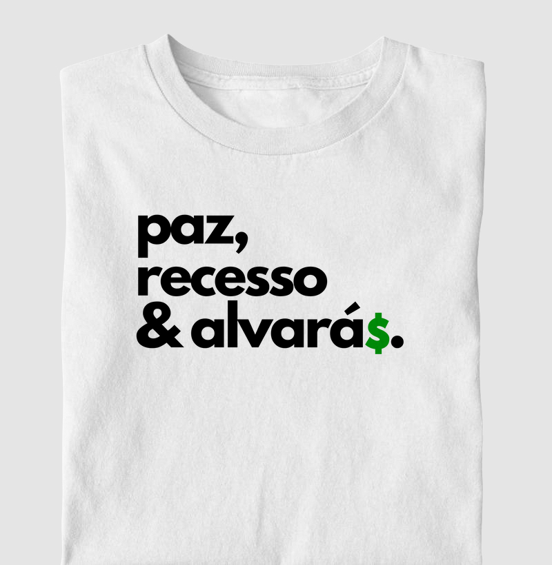 paz & recesso & alvará$