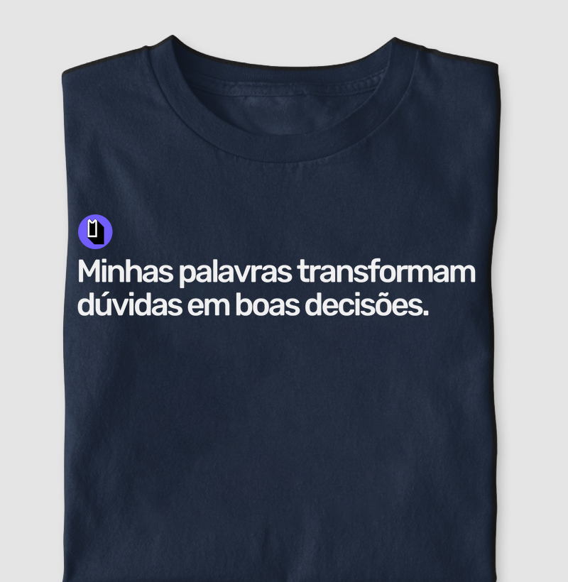 Minhas palavras transforma dúvidas em boas decisões.