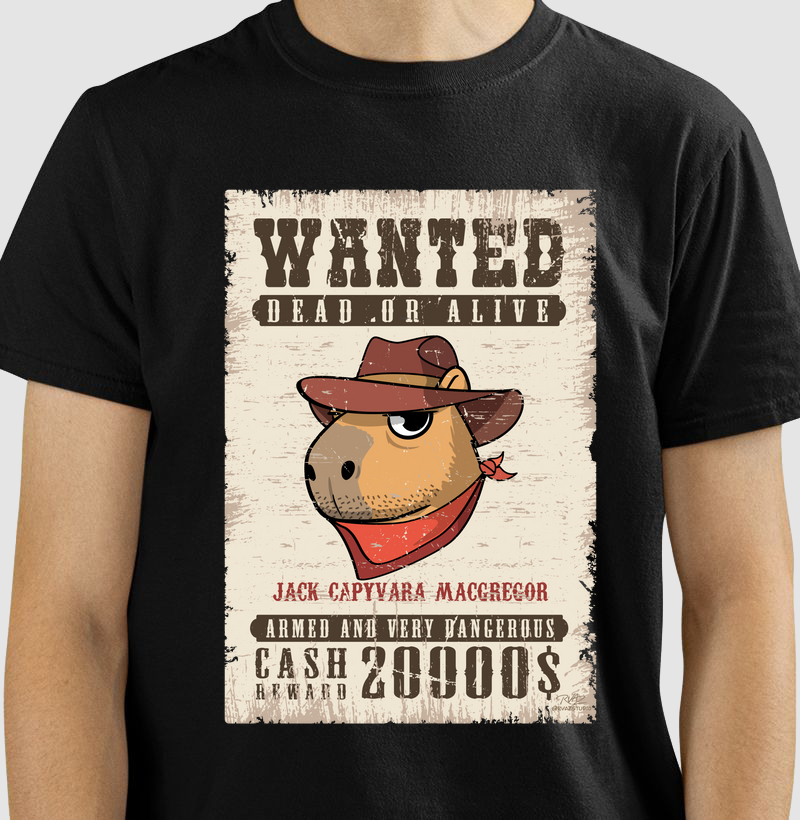 Camiseta Wanted Capivara
