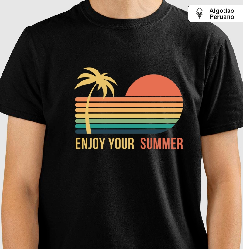Camiseta Animalis 100% Algodão Peruano Aproveite o Verão