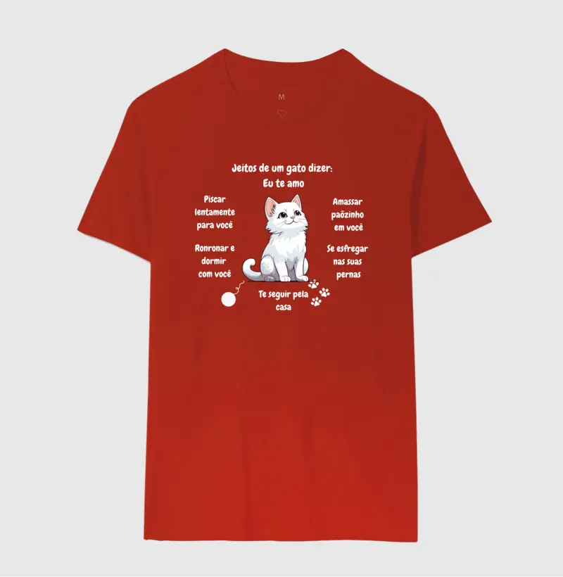 Camiseta Cat - Jeitos de dizer: Eu te amo 4