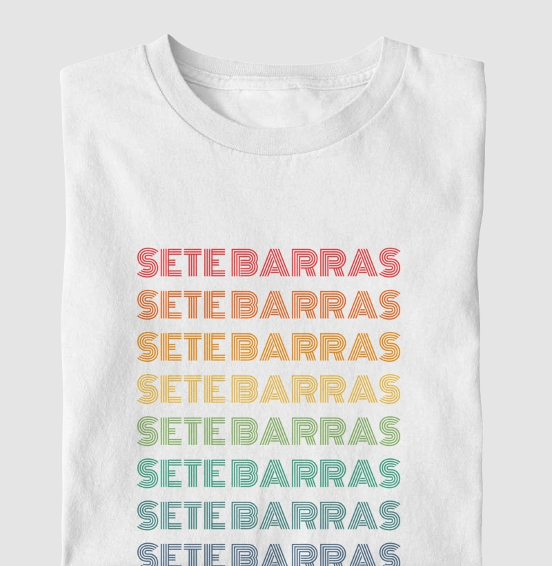 Sete Barras Letreiro Retrô