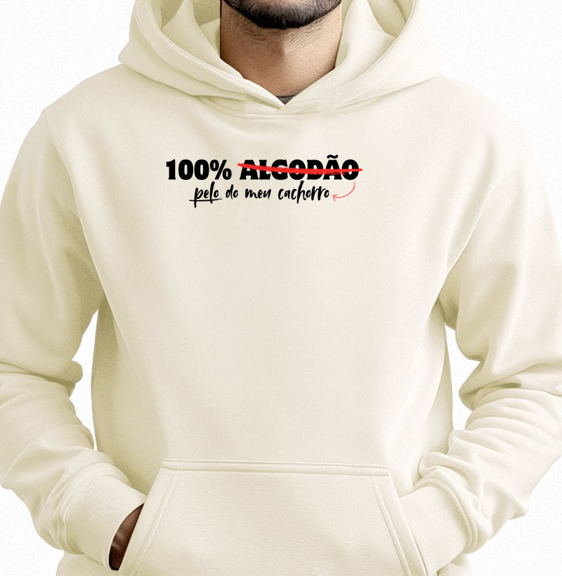 100% pelo de cachorro