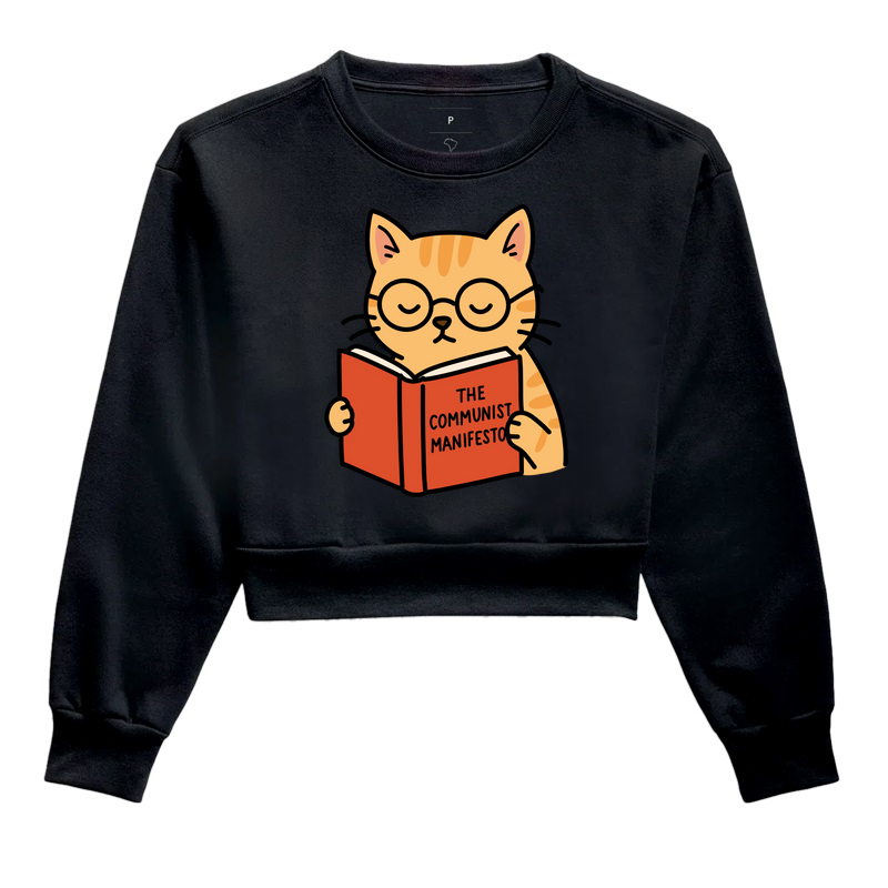 Gato Lendo Manifesto Comunista