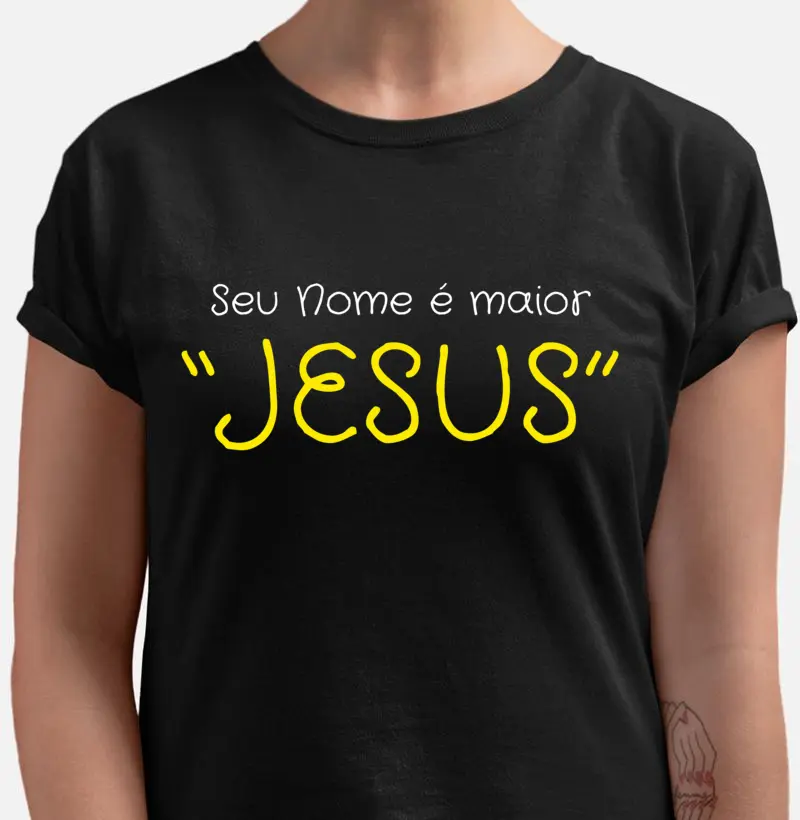 Camiseta Gospel - Seu Nome é Maior