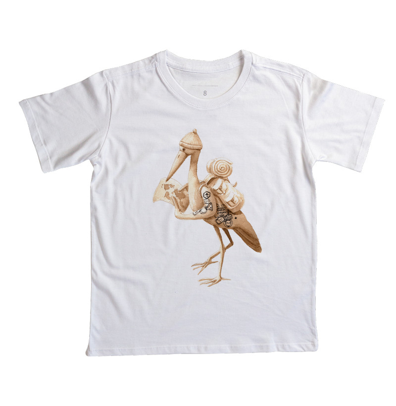 Camiseta Garça Viajante