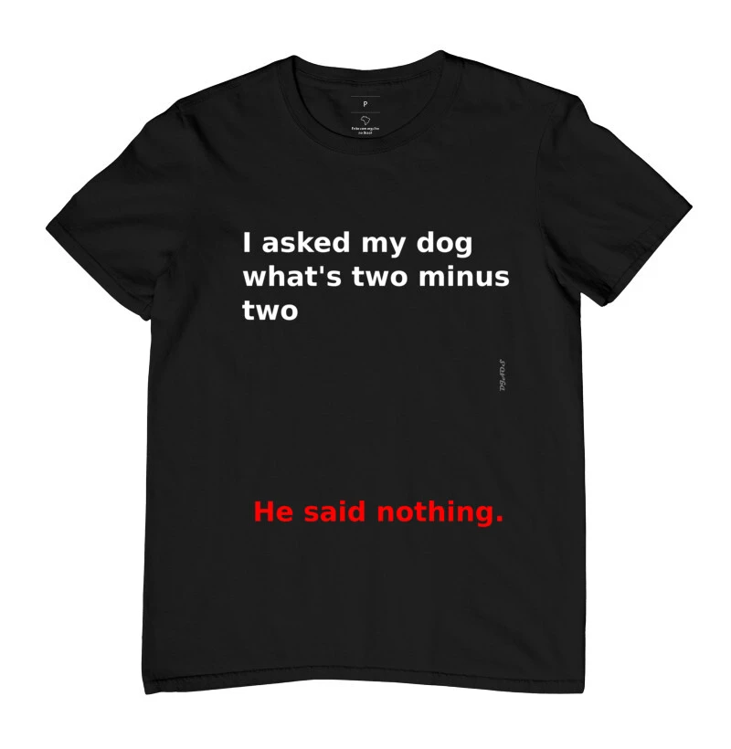 He said nothing