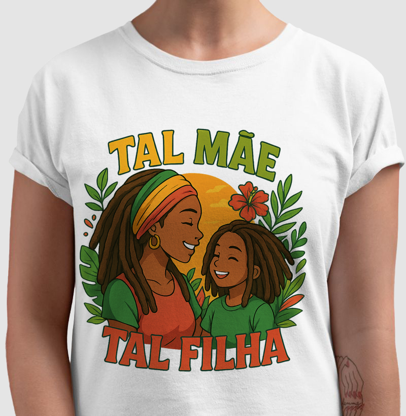 camiseta tal mãe, tal filha - algodão