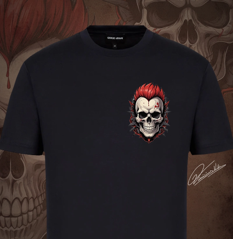 Halloween Mohican Skull 02