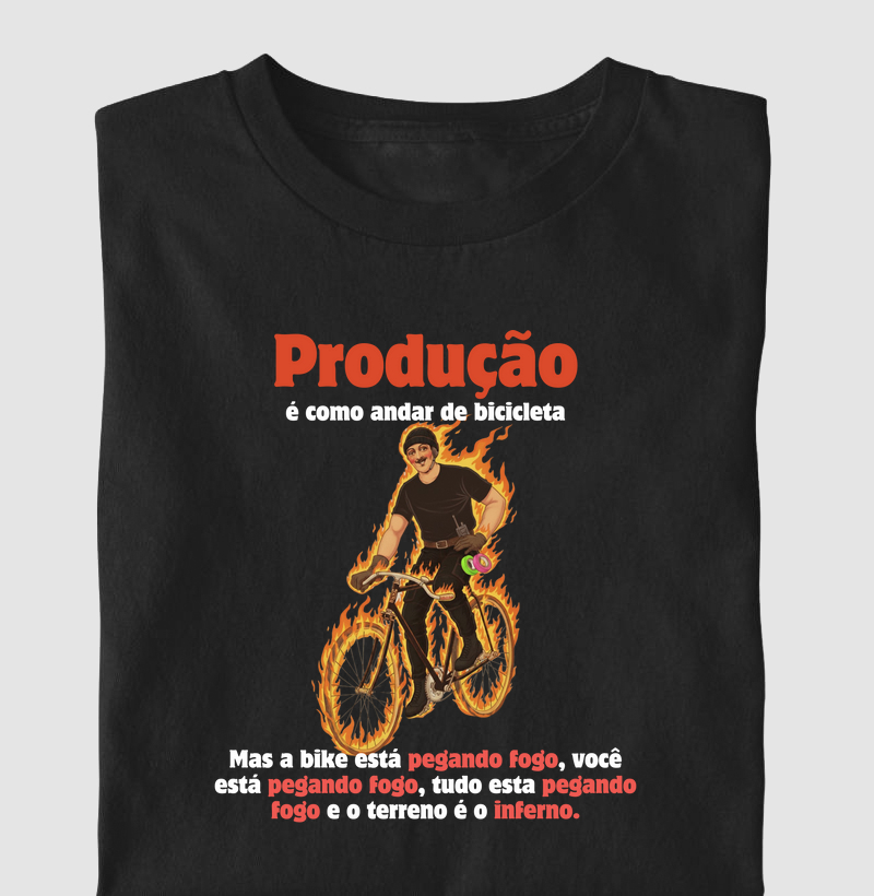 Produção é como andar de bicicleta