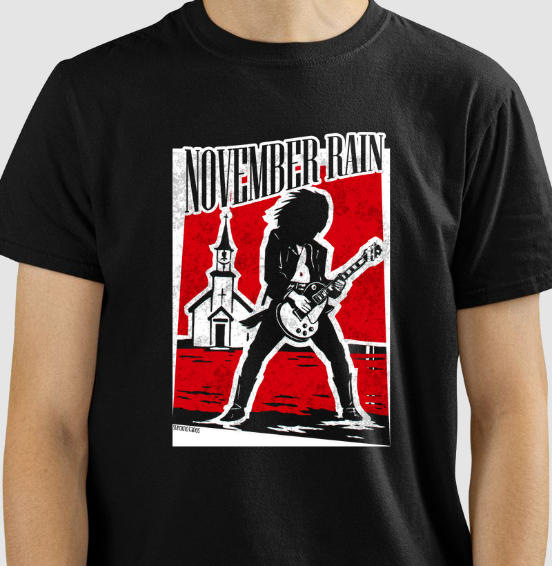 Camiseta Fã de Guns N' Roses - November Rain