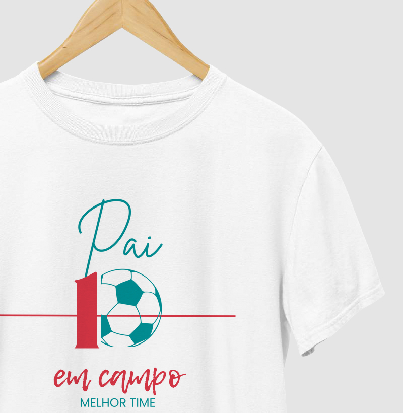 Camiseta | Pai tricolor em Campo. 10