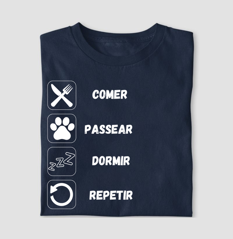 Camiseta Rotina Dog