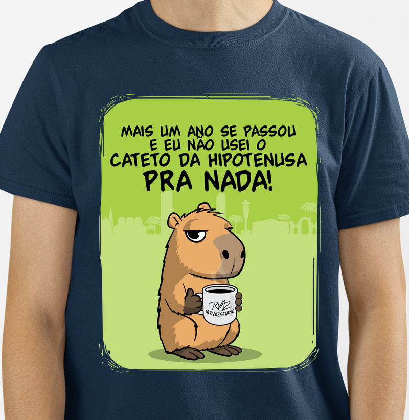 Camiseta Capivara Cateto da Hipotenusa
