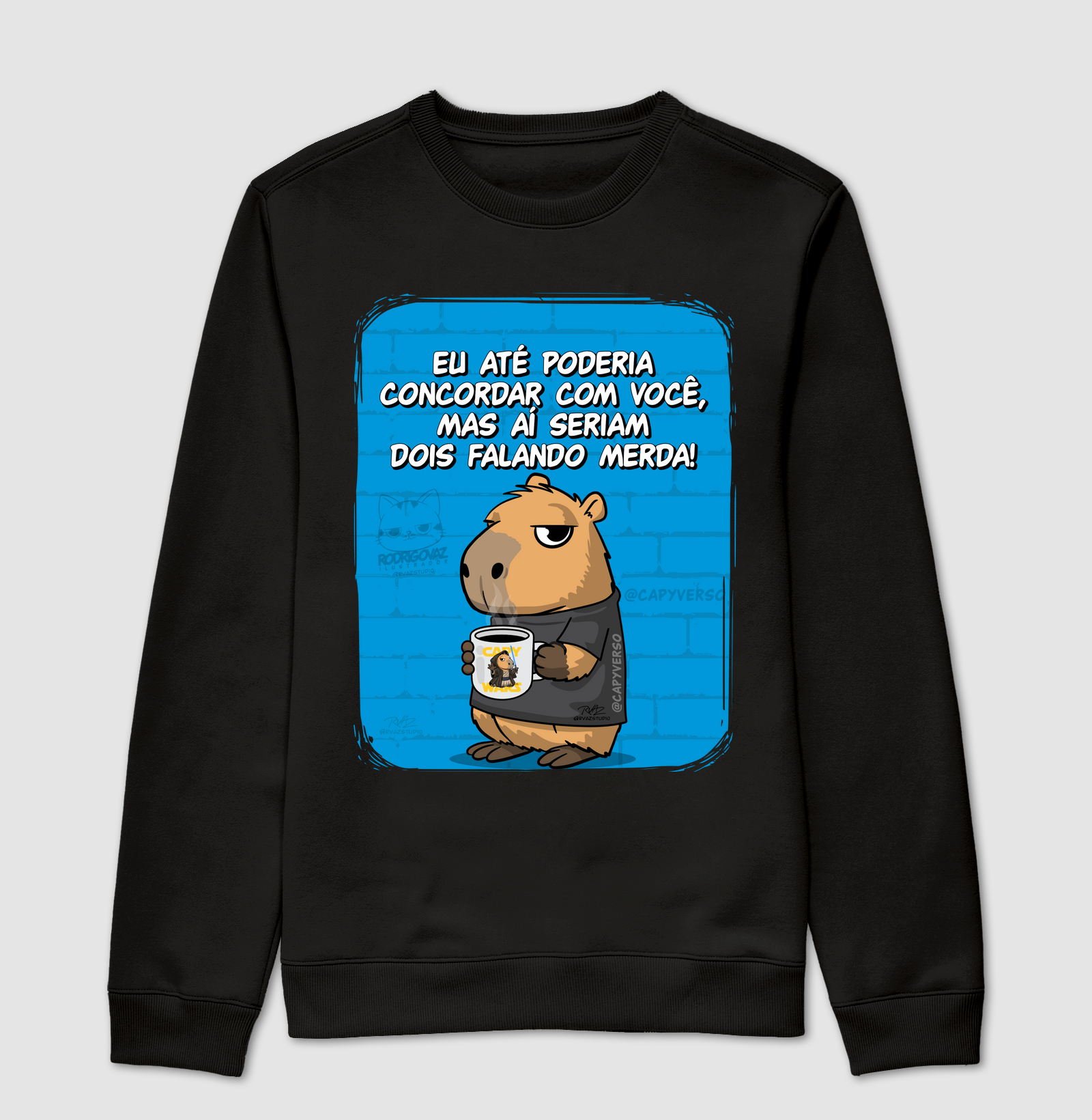 Camiseta Capivara Falando Merda