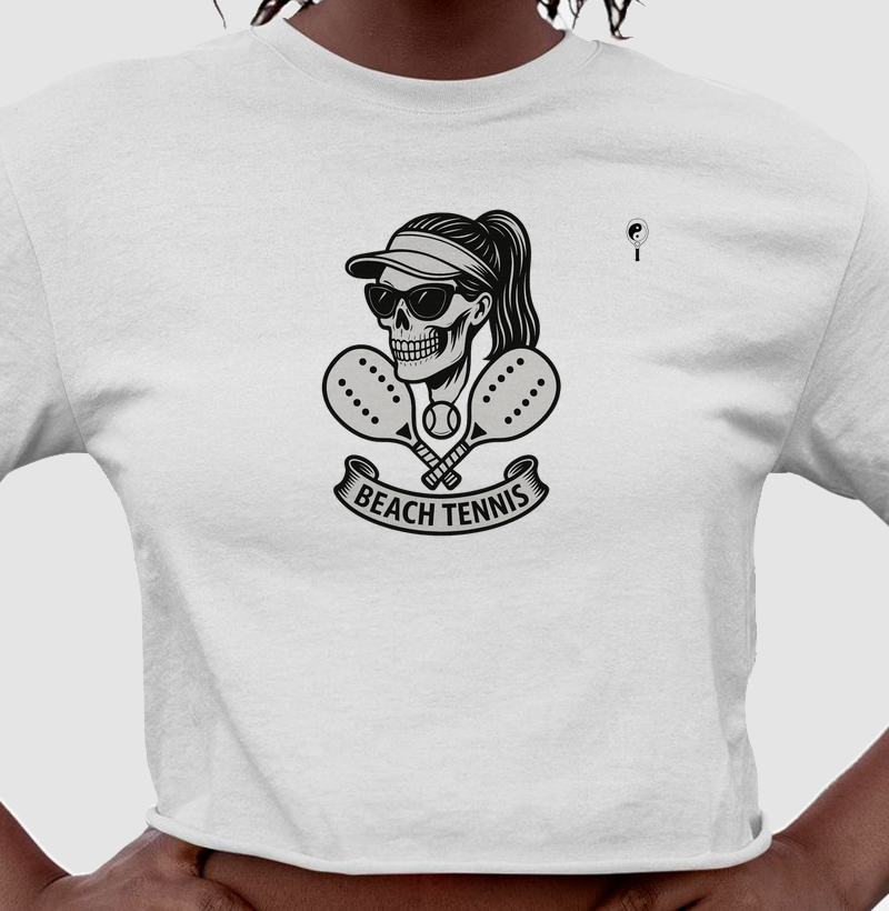 Beach Tennis Woman Skull