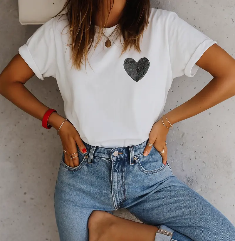 Coração Impressão Digital