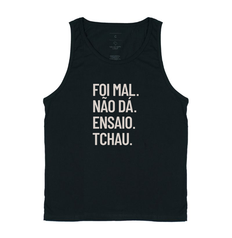FOI MAL. NÃO DÁ. ENSAIO. TCHAU.