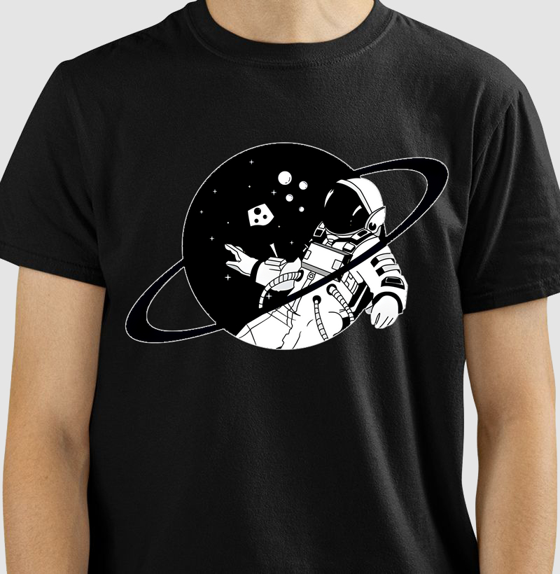 Astronaut-Saturn Rings